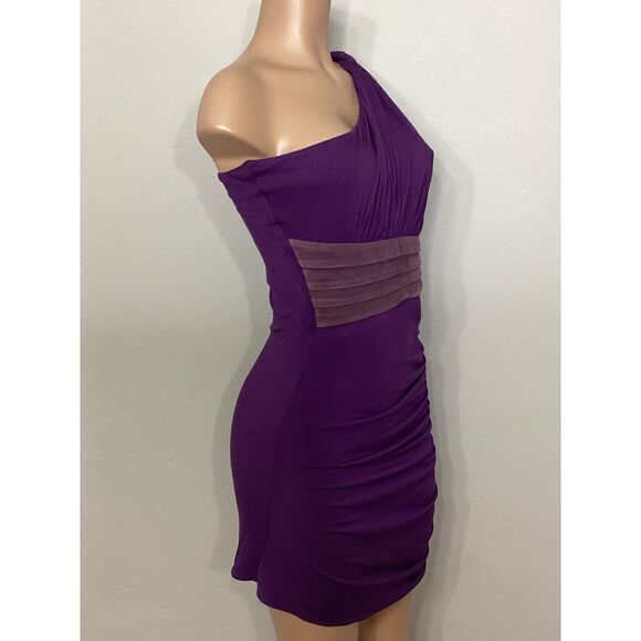 New. SKY purple Grecian style dress with leather. Normally $224 - Picture 4 of 8